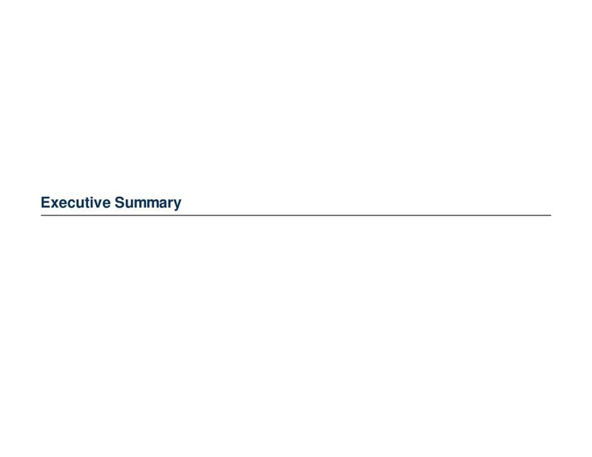 executive summary | Barclays
