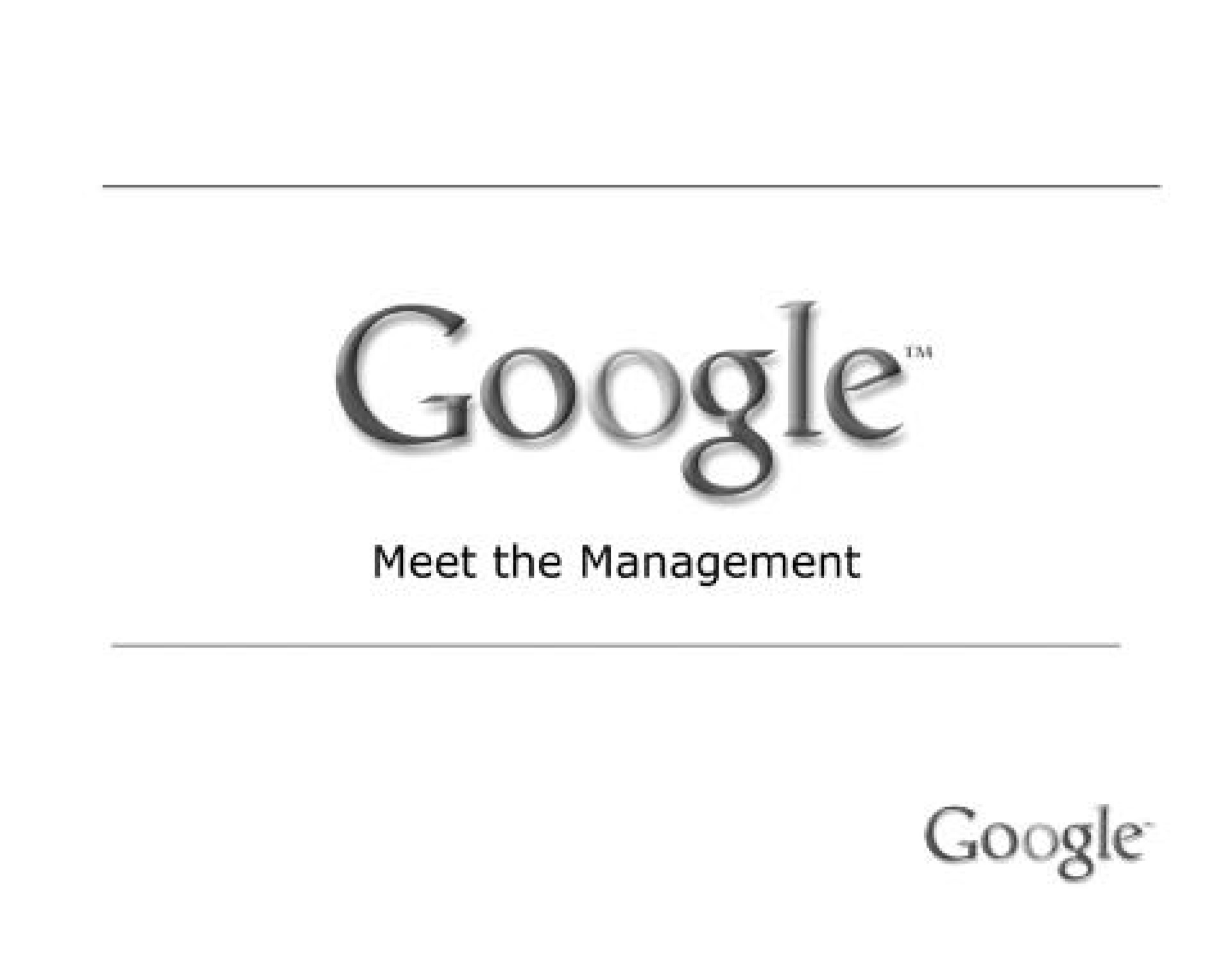 meet the management | Alphabet