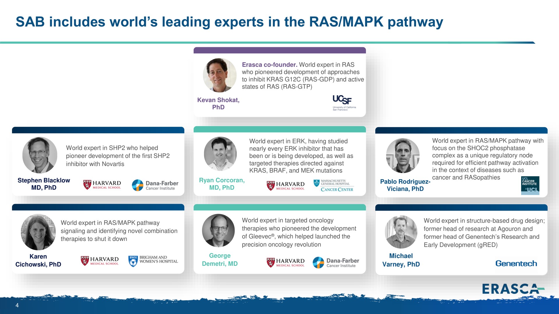 sab includes world leading experts in the ras pathway | Erasca