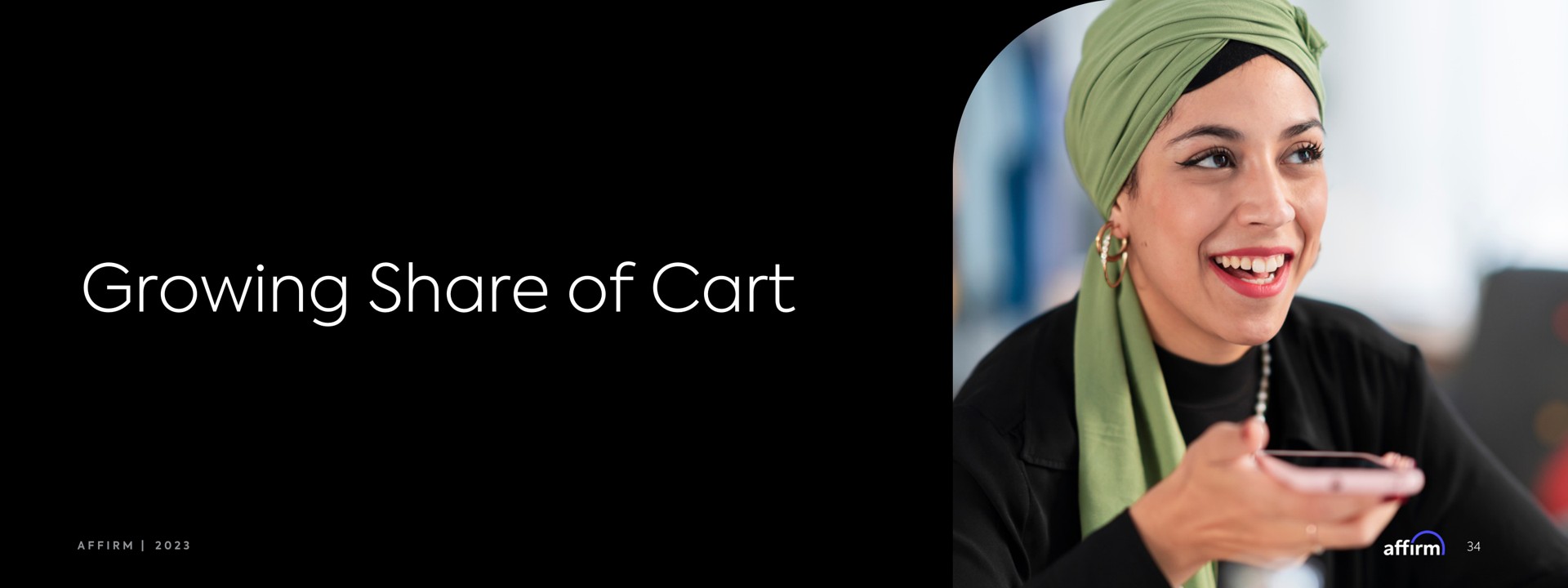growing share of cart | Affirm