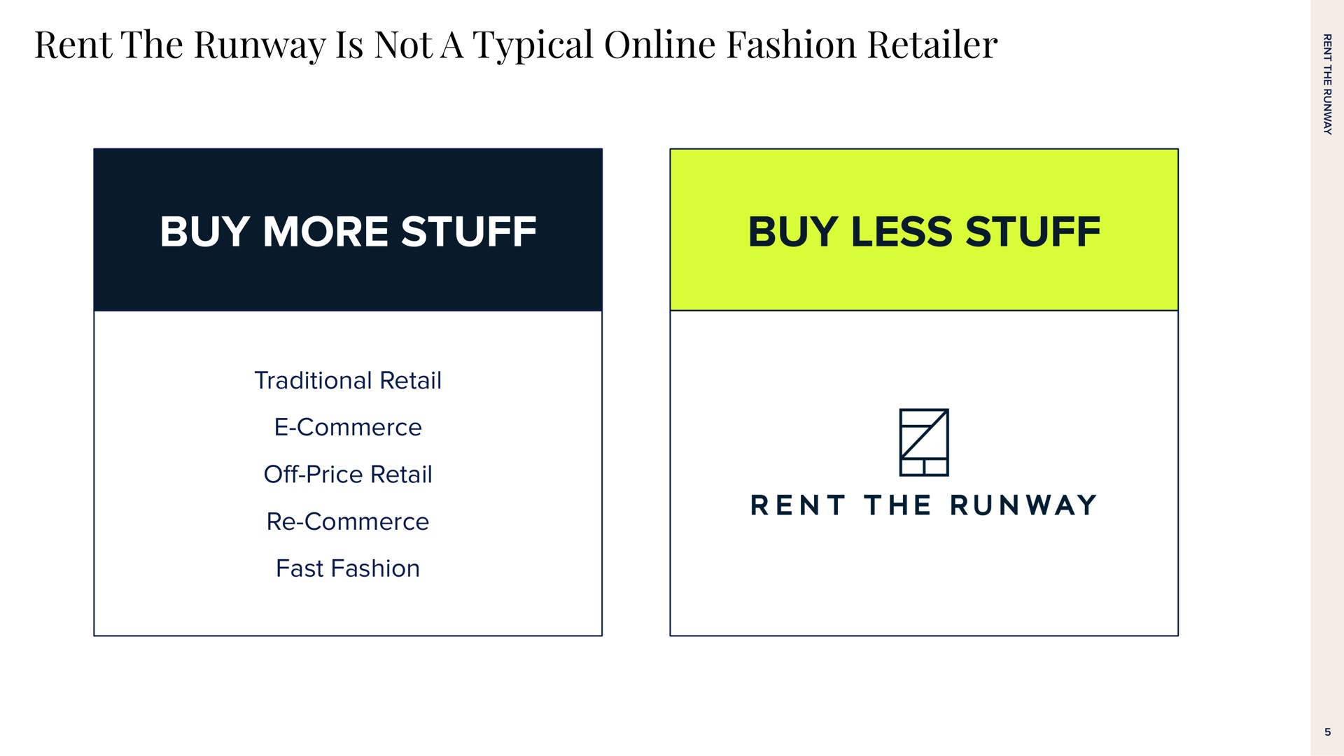 rent the runway is not a typical fashion retailer buy more stuff buy less stuff | Rent The Runway