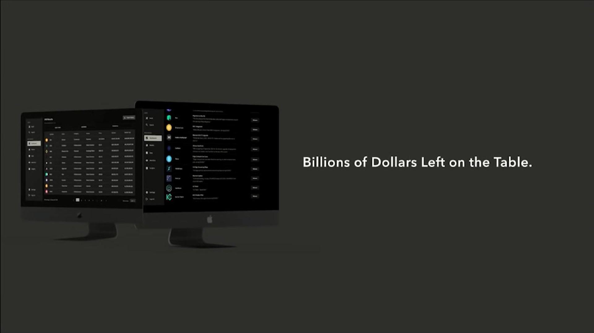 billions of dollars left on the table | Crypcentra