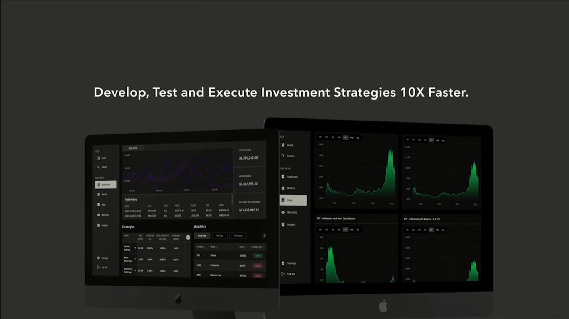 develop test and execute investment strategies faster | Crypcentra