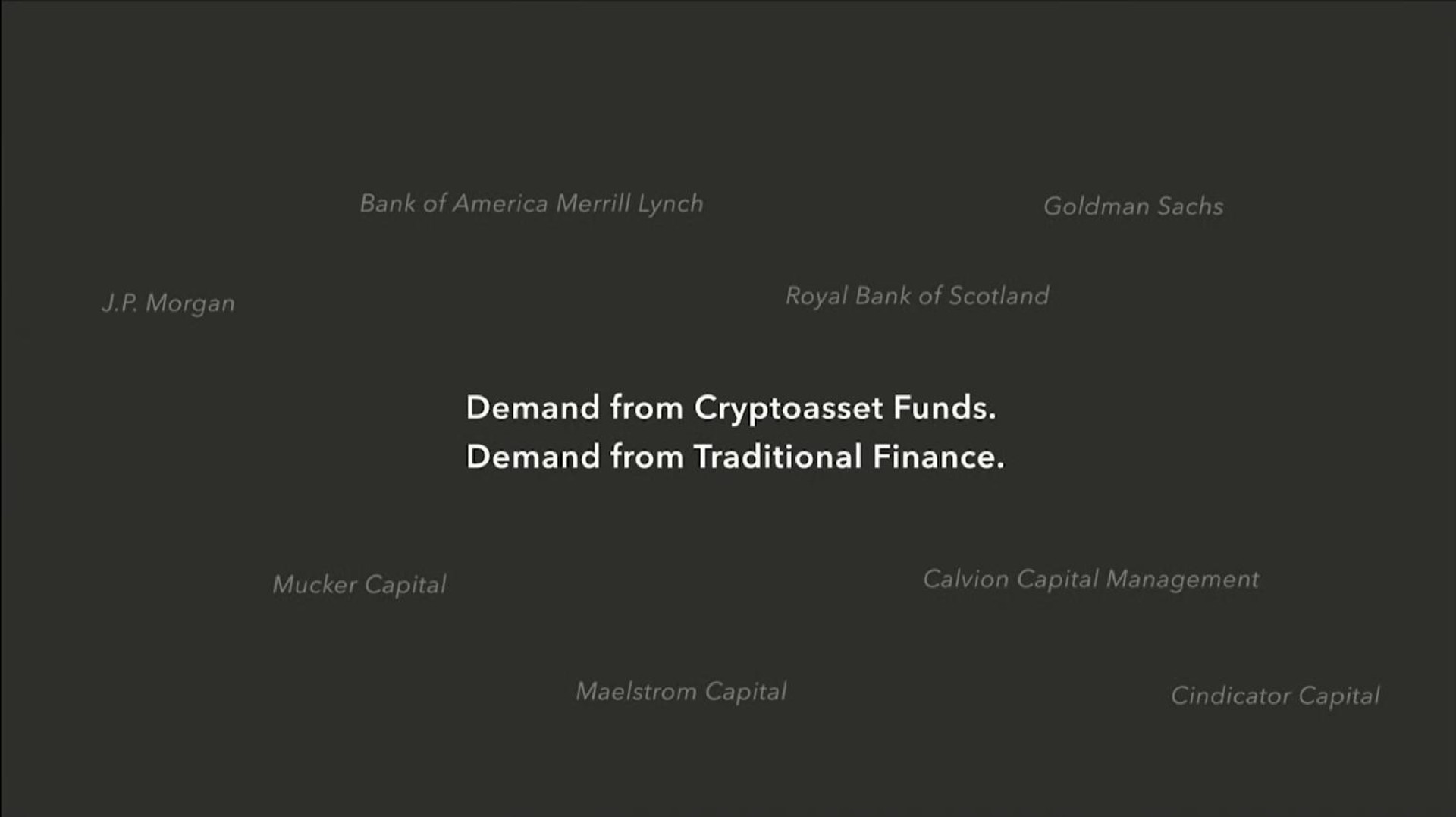 demand from funds demand from traditional finance | Crypcentra