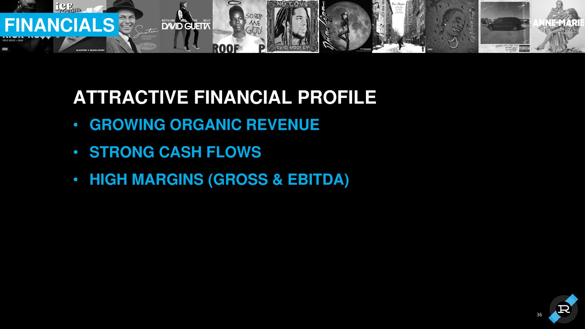 attractive financial profile growing organic revenue strong cash flows high margins gross | Reservoir