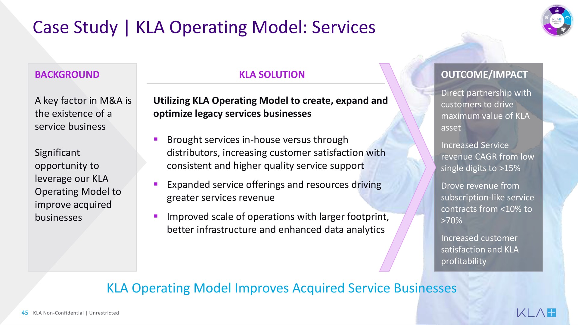 case study operating model services | KLA