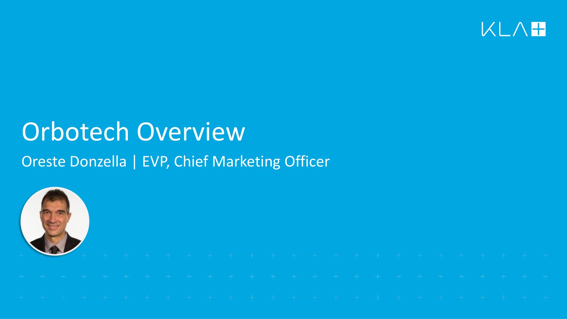 overview chief marketing officer | KLA