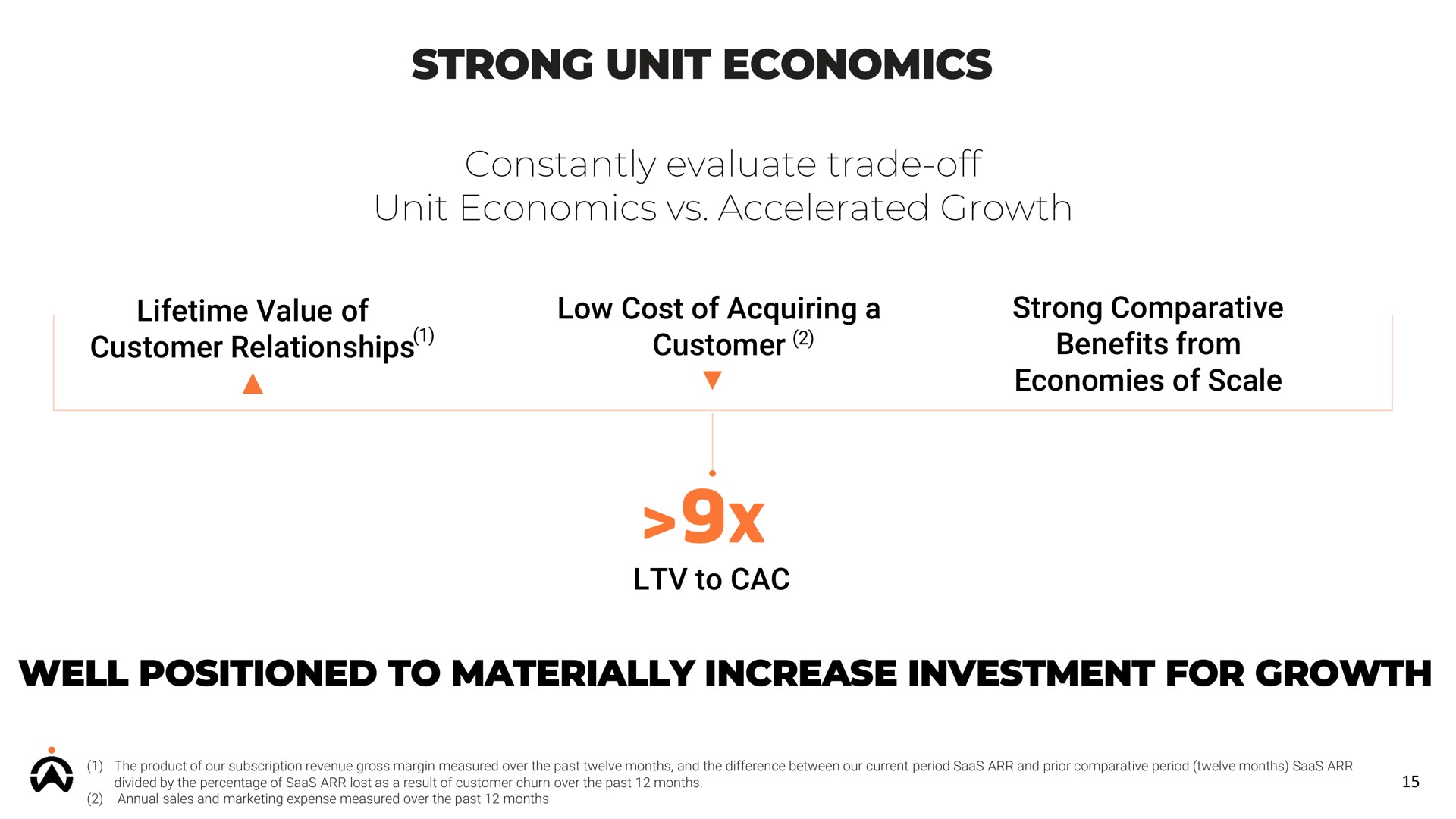 strong unit economics constantly evaluate trade off unit economics accelerated growth well positioned to materially increase investment for growth | Karooooo