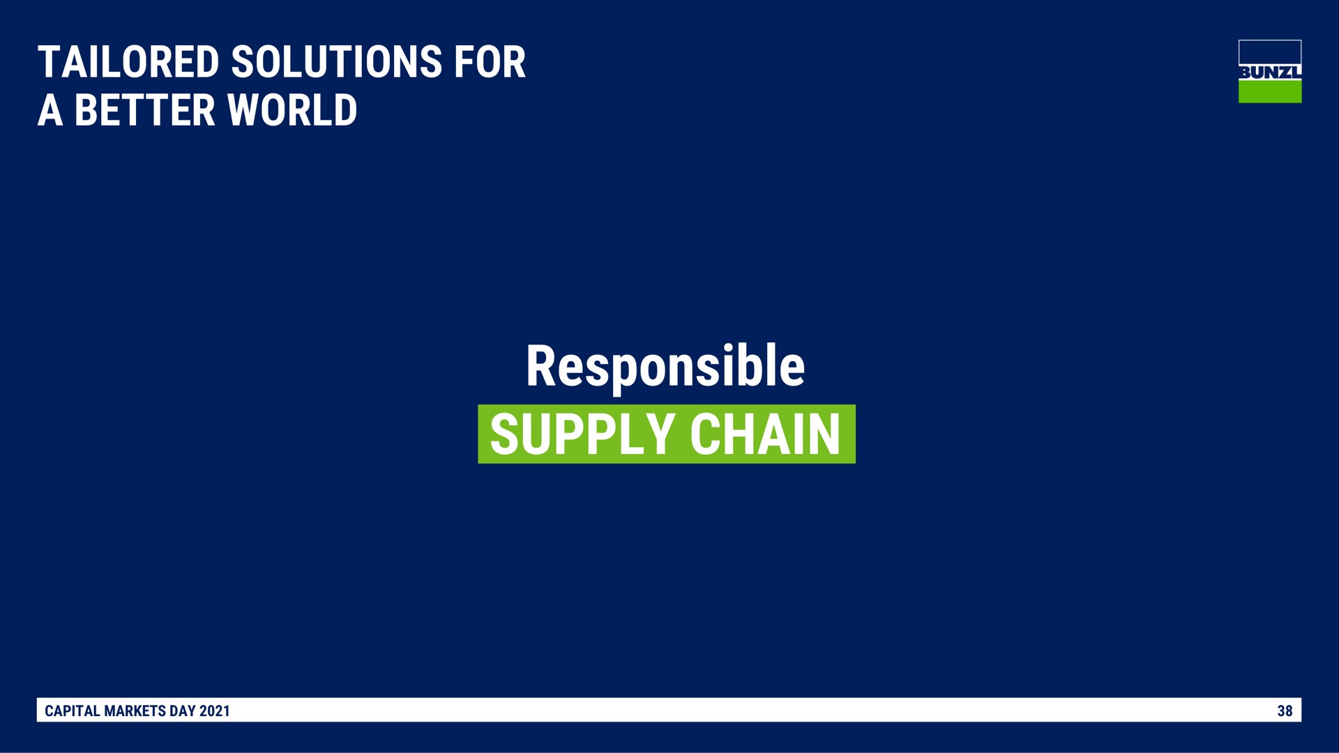 tailored solutions for a better world responsible supply chain | Bunzl