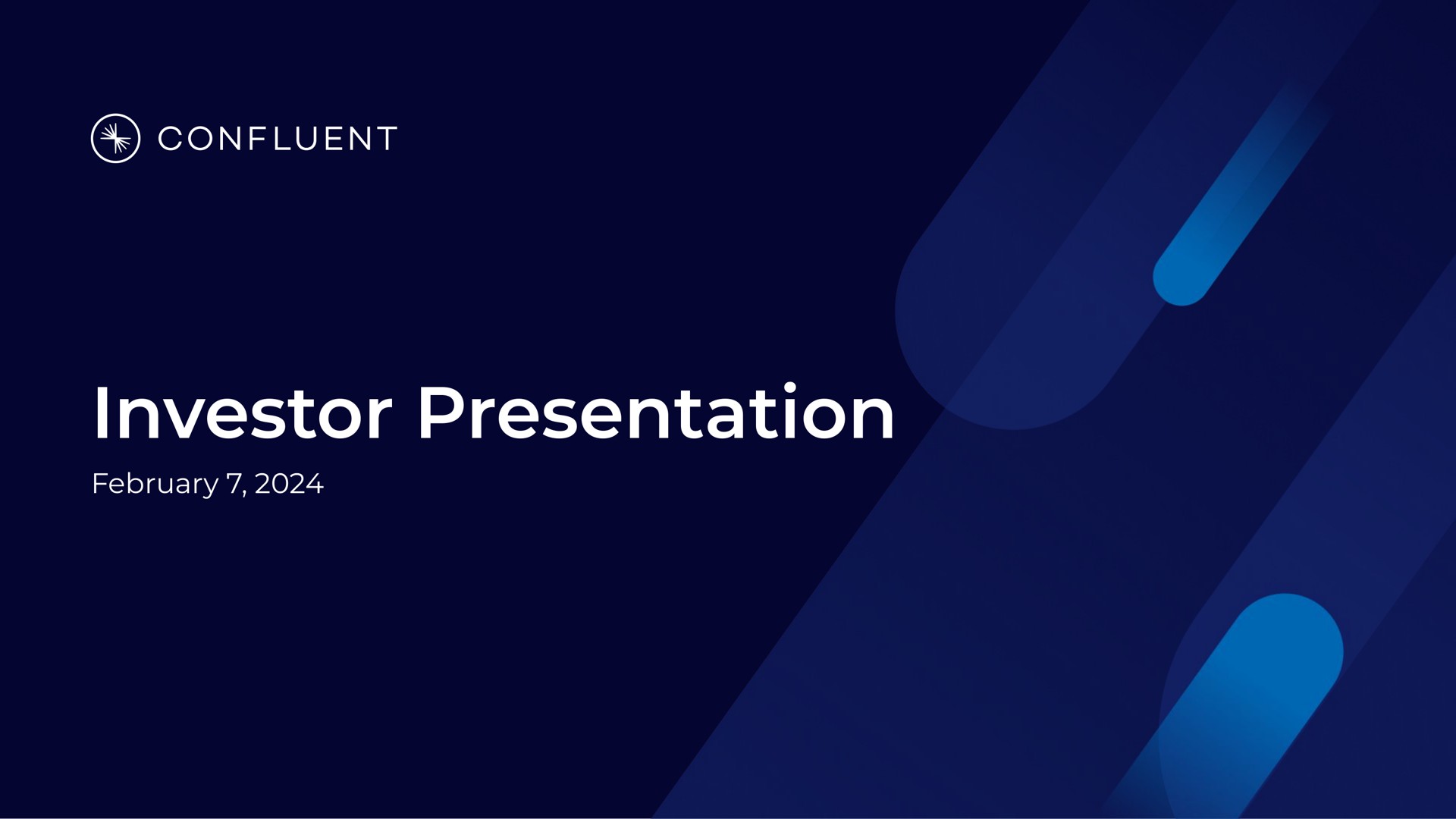investor presentation | Confluent