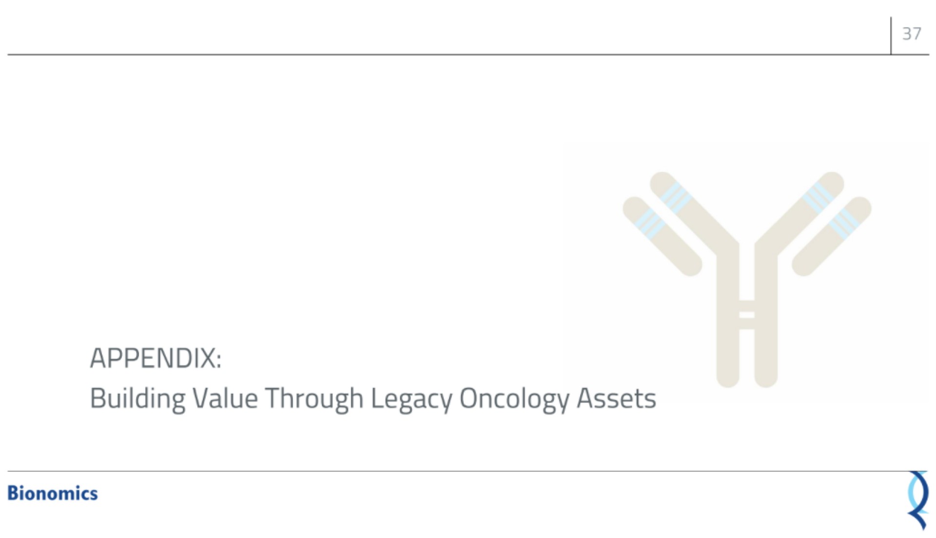 appendix building value through legacy oncology assets mem | Bionomics