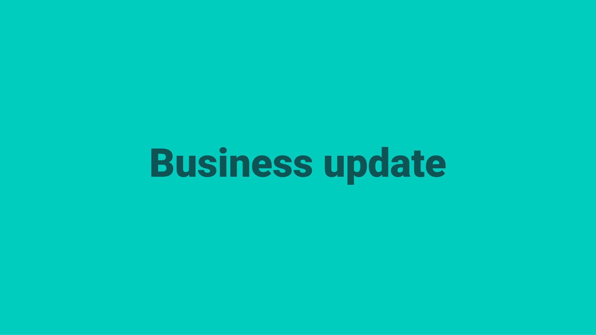 business update | Deliveroo