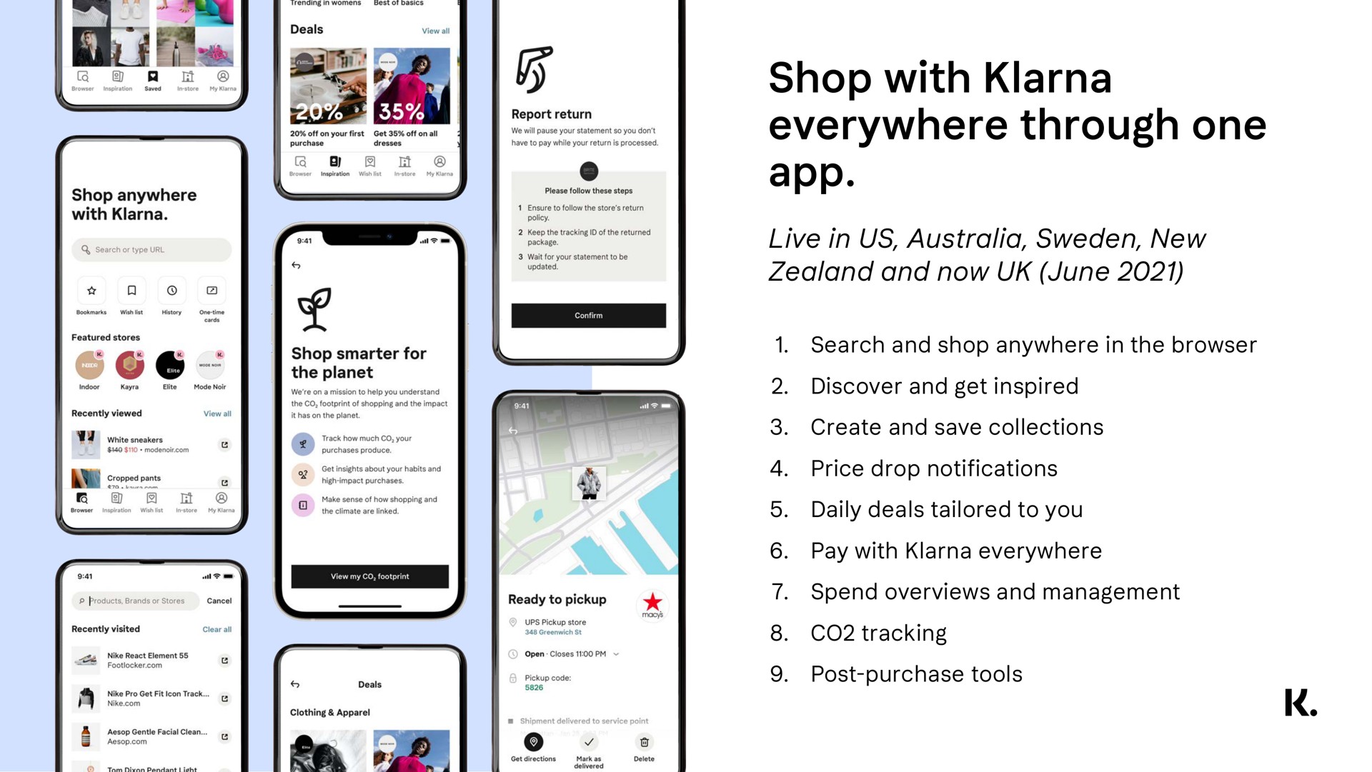 shop with everywhere through one | Klarna