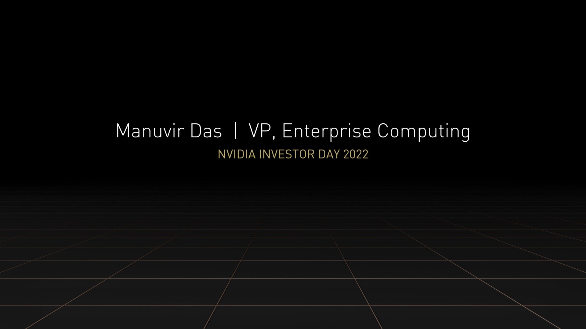 das enterprise computing investor day | NVIDIA