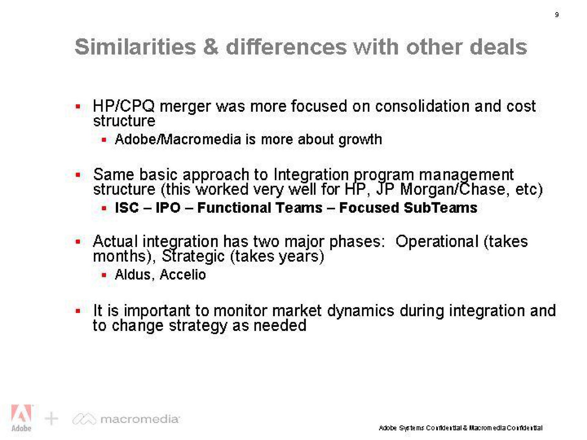 similarities differences with other deals | Adobe