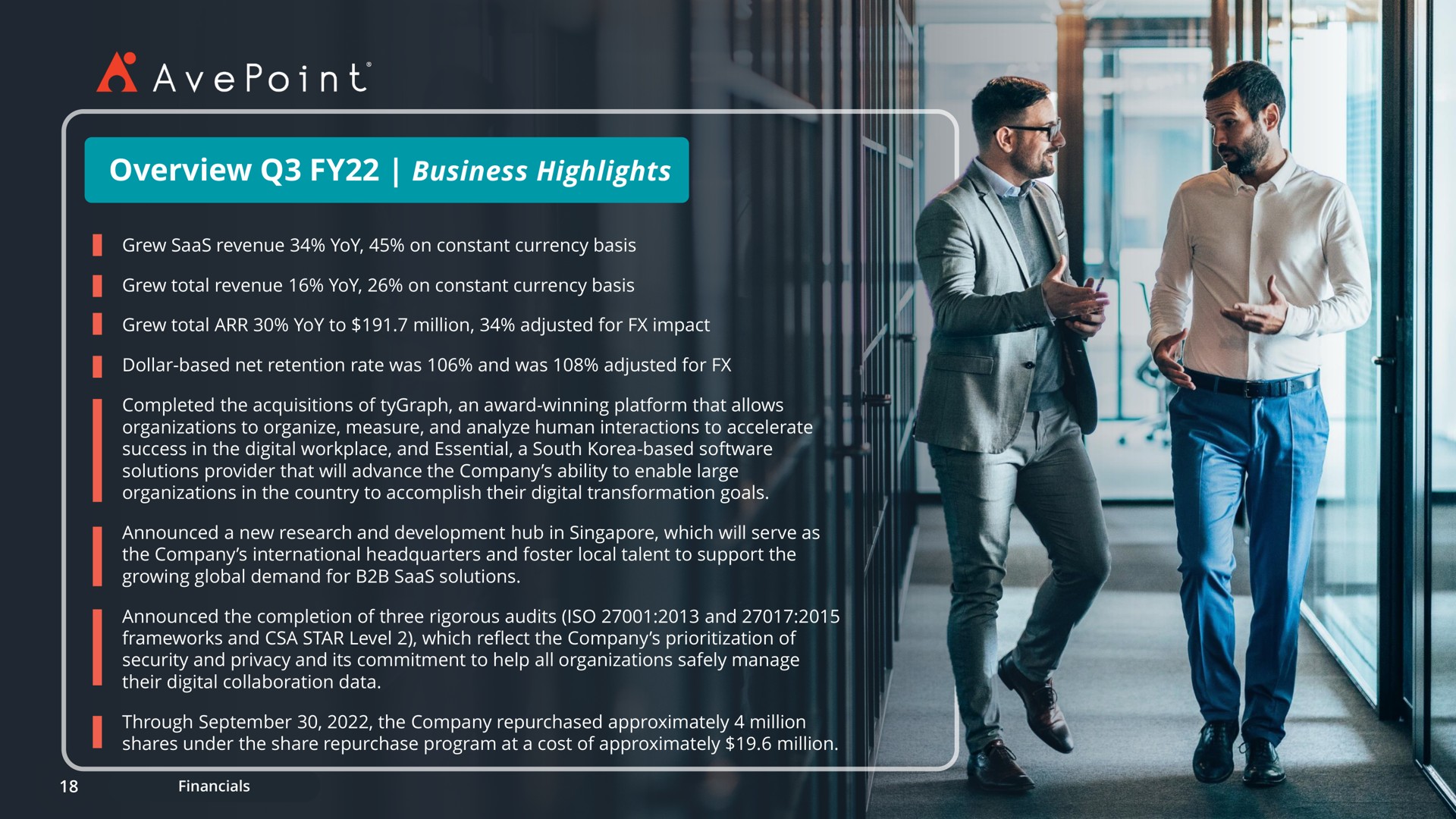 overview business highlights a | AvePoint