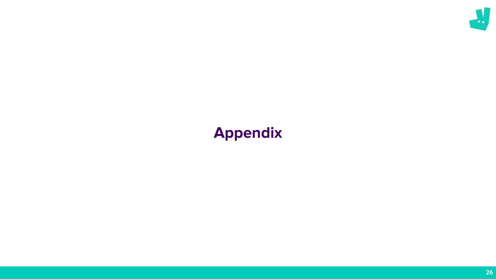 appendix | Deliveroo