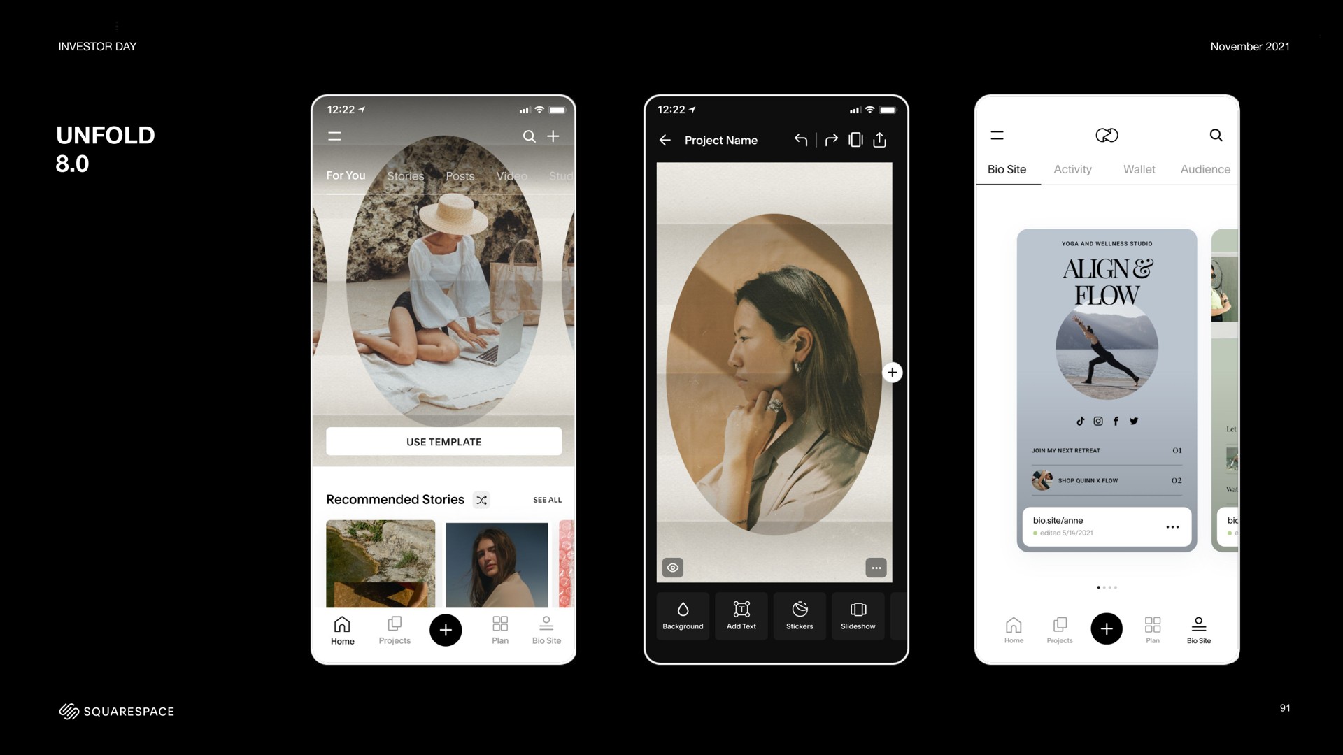 Squarespace Investor Day Presentation Deck | Slidebook.io