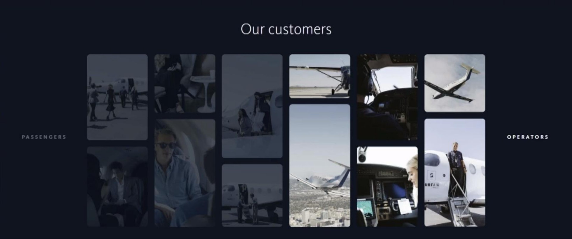 our customers operators | Surf Air