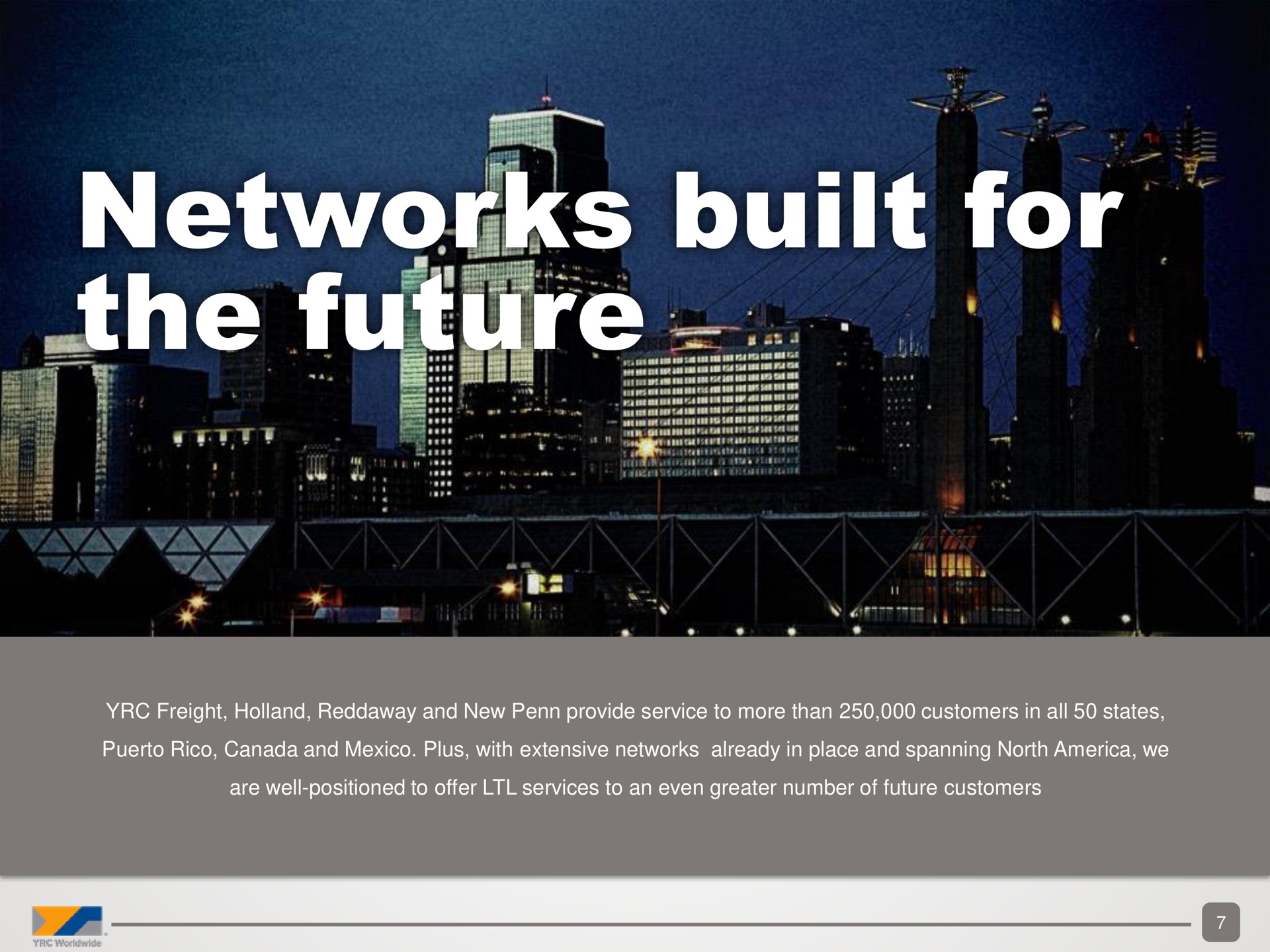 networks built for the future tae at | Yellow Corporation