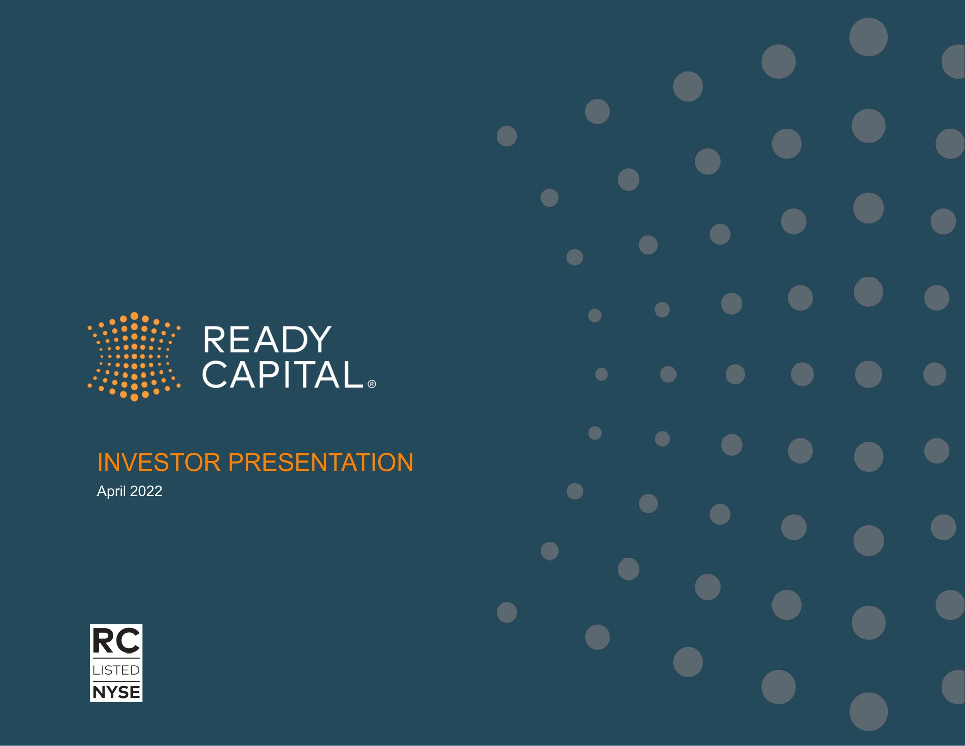 investor presentation ready sees ban | Ready Capital