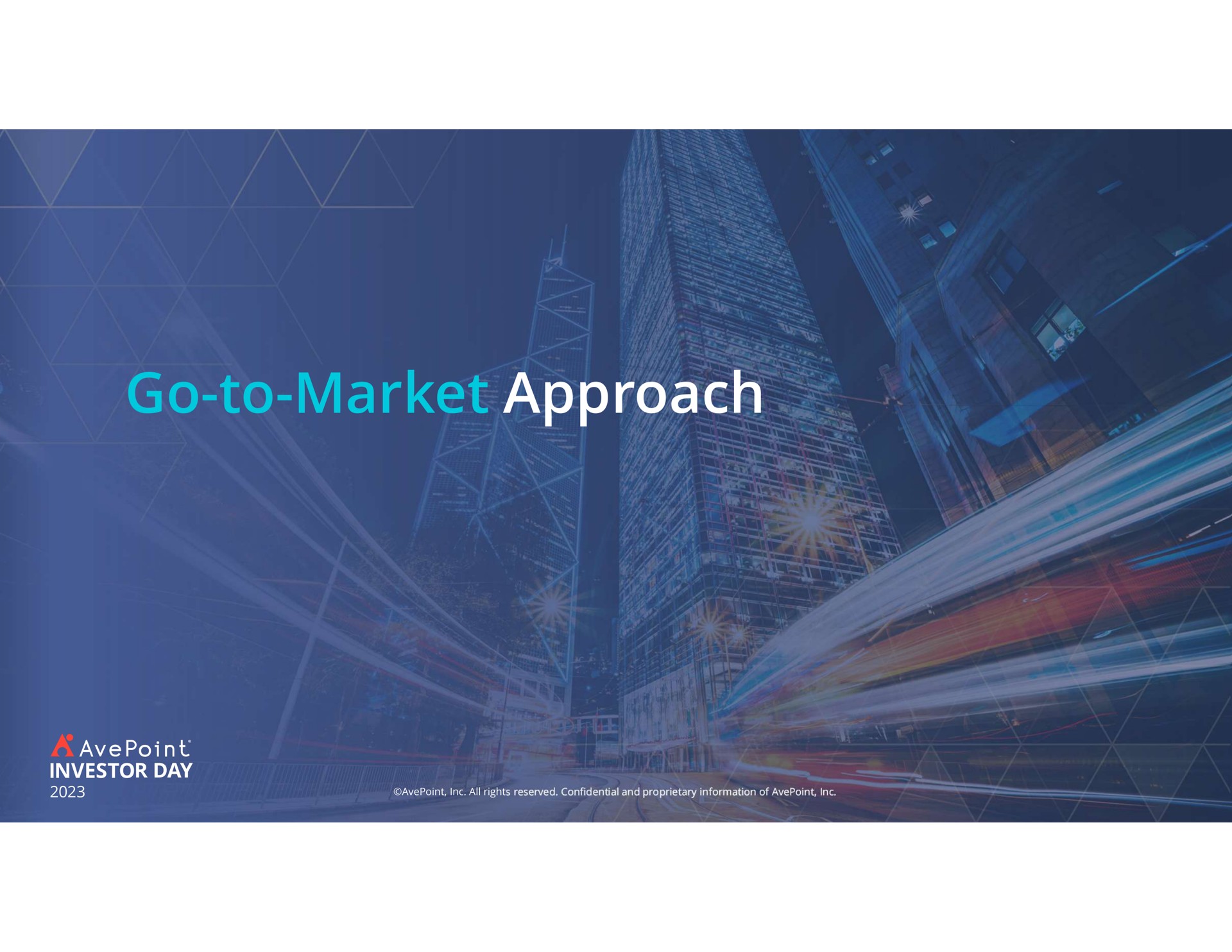 go to market approach | AvePoint