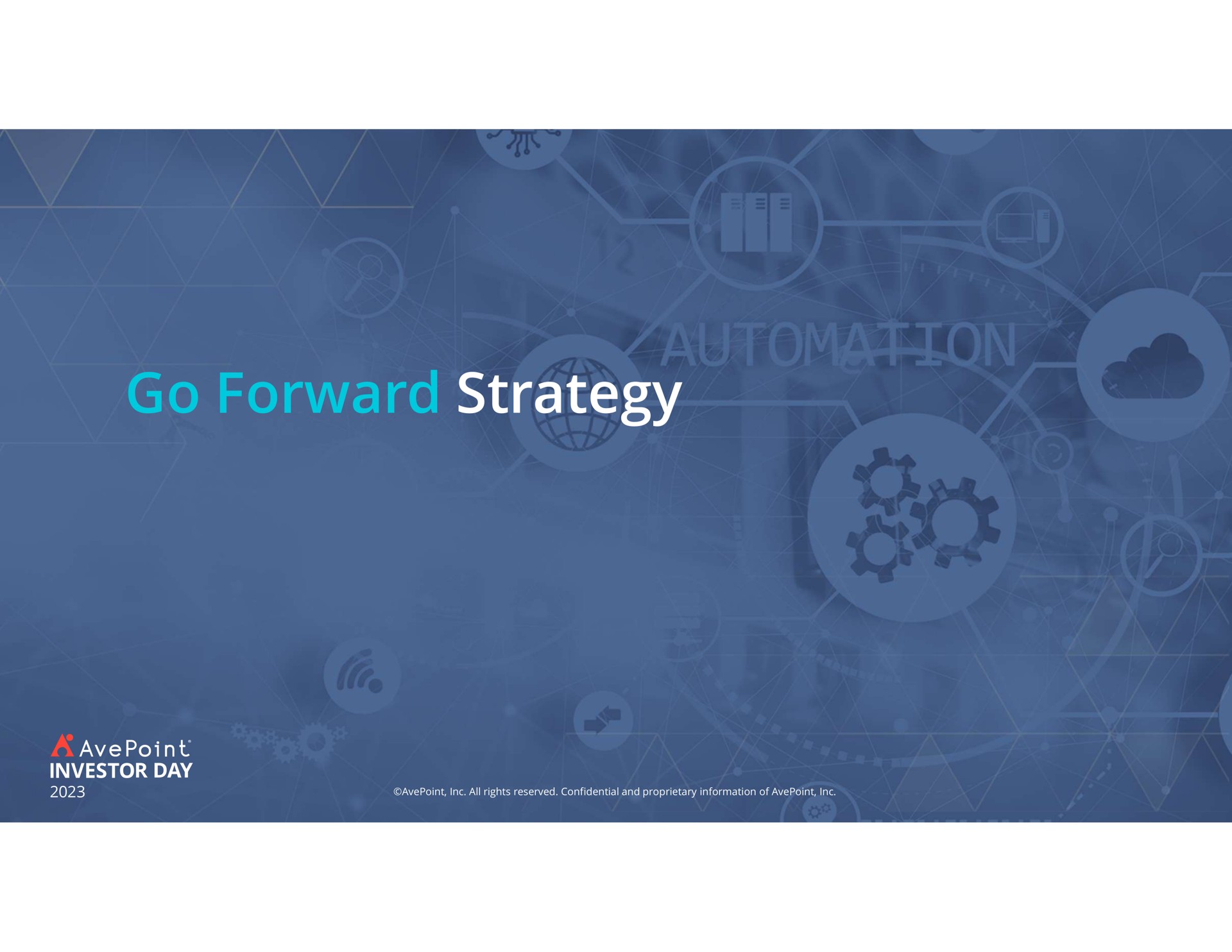 go forward strategy | AvePoint