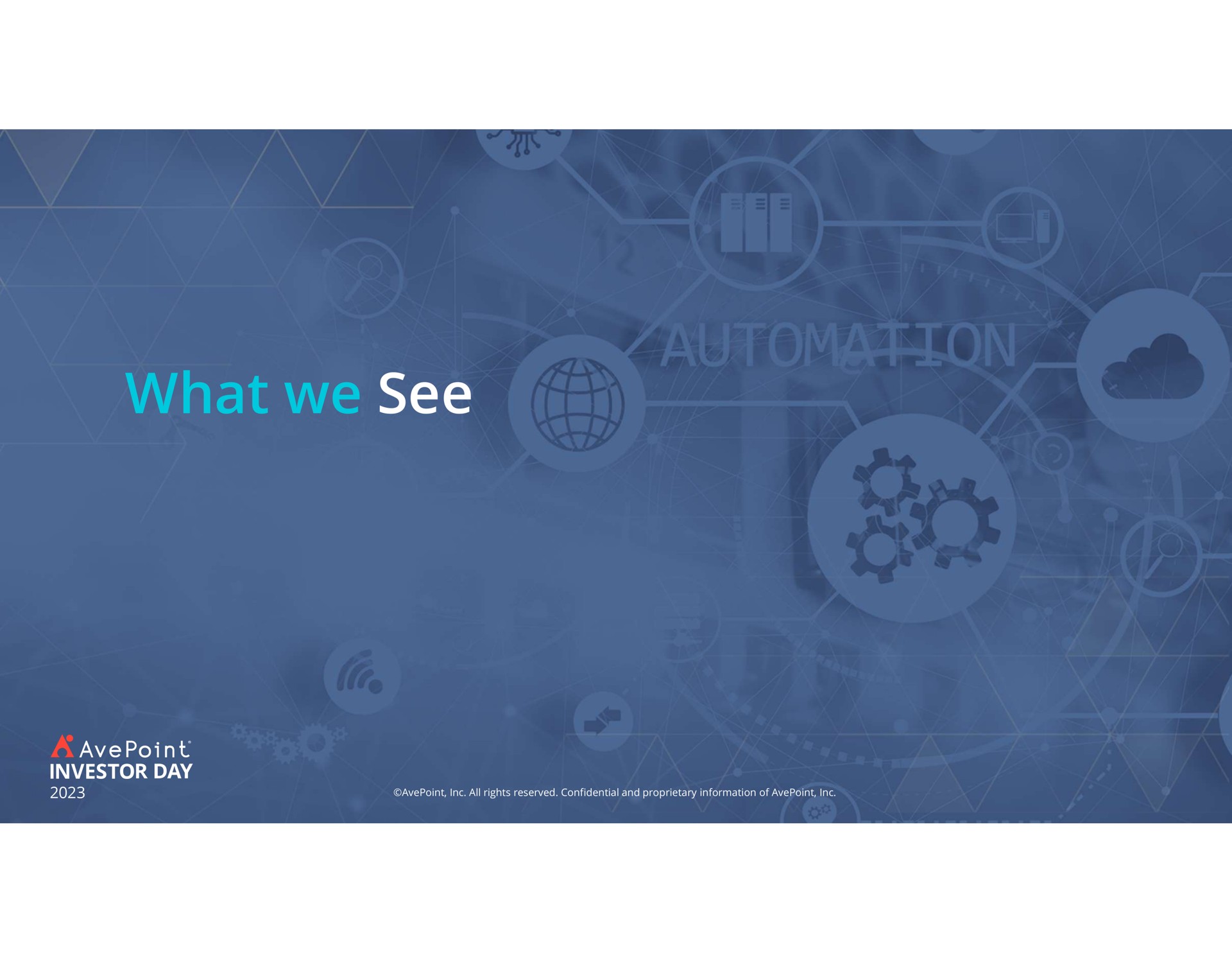 what we see | AvePoint