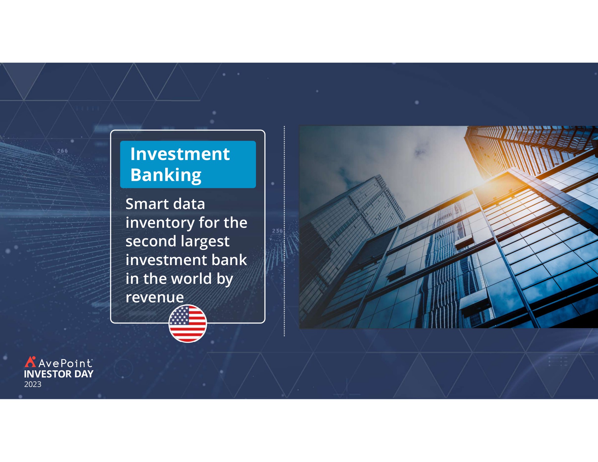 investment days smart data inventory for the second investment bank in the world by revenue | AvePoint