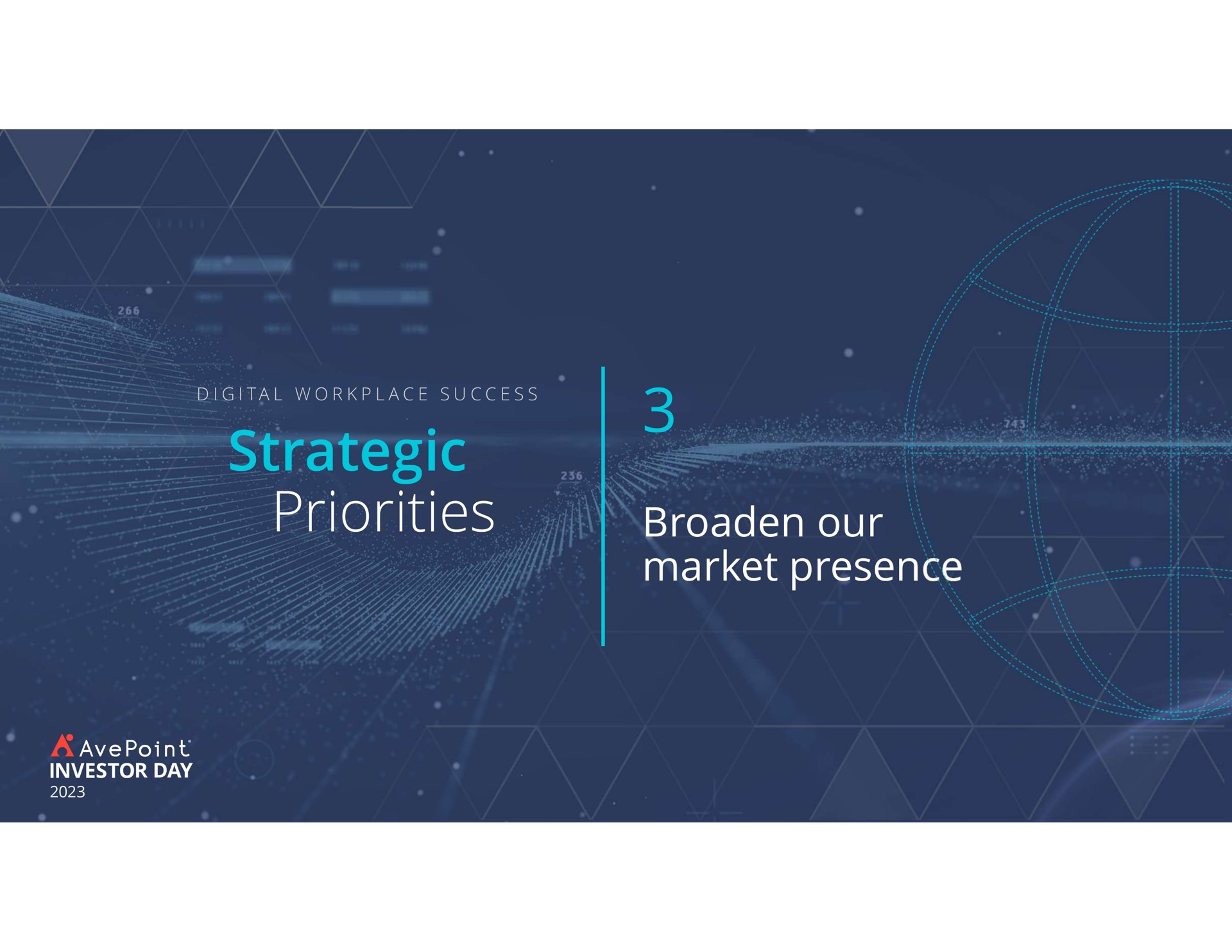 strategic priorities broaden our market presence | AvePoint