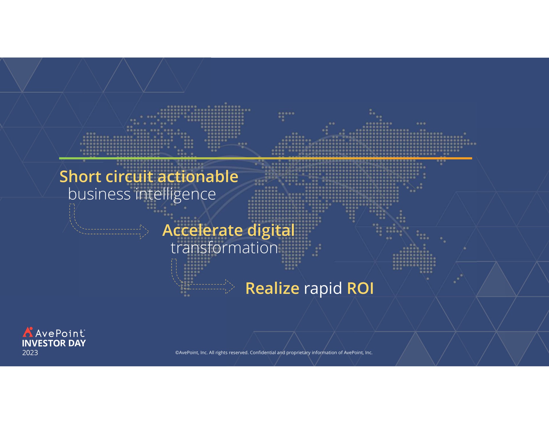 short actionable business intelligence accelerate digital transformation realize rapid roi | AvePoint