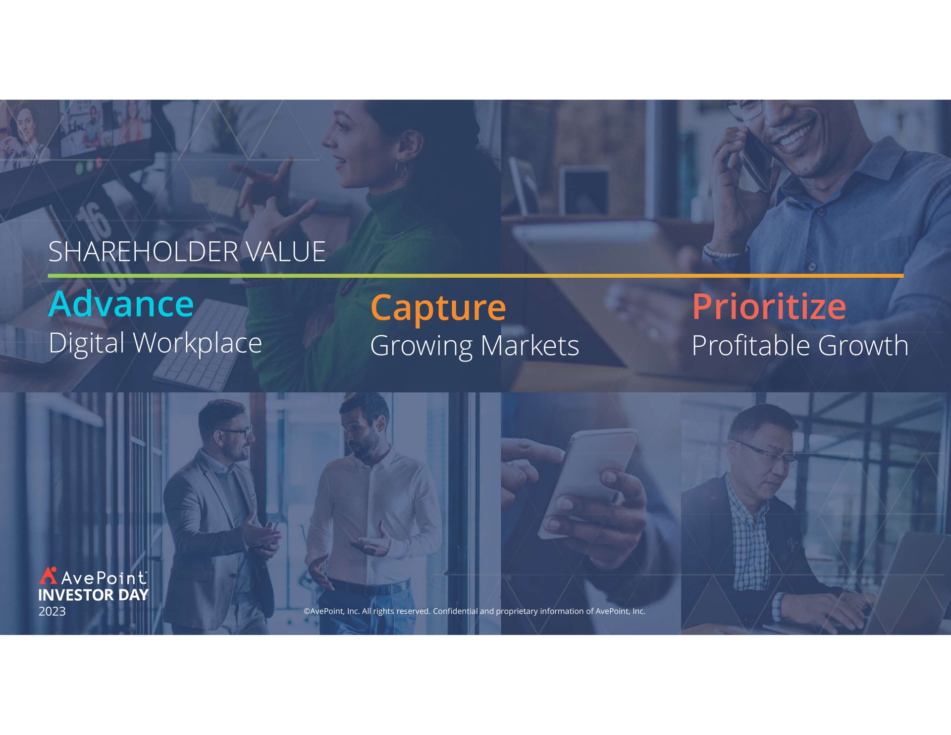 advance capture shareholder value digital workplace growing markets profitable growth | AvePoint