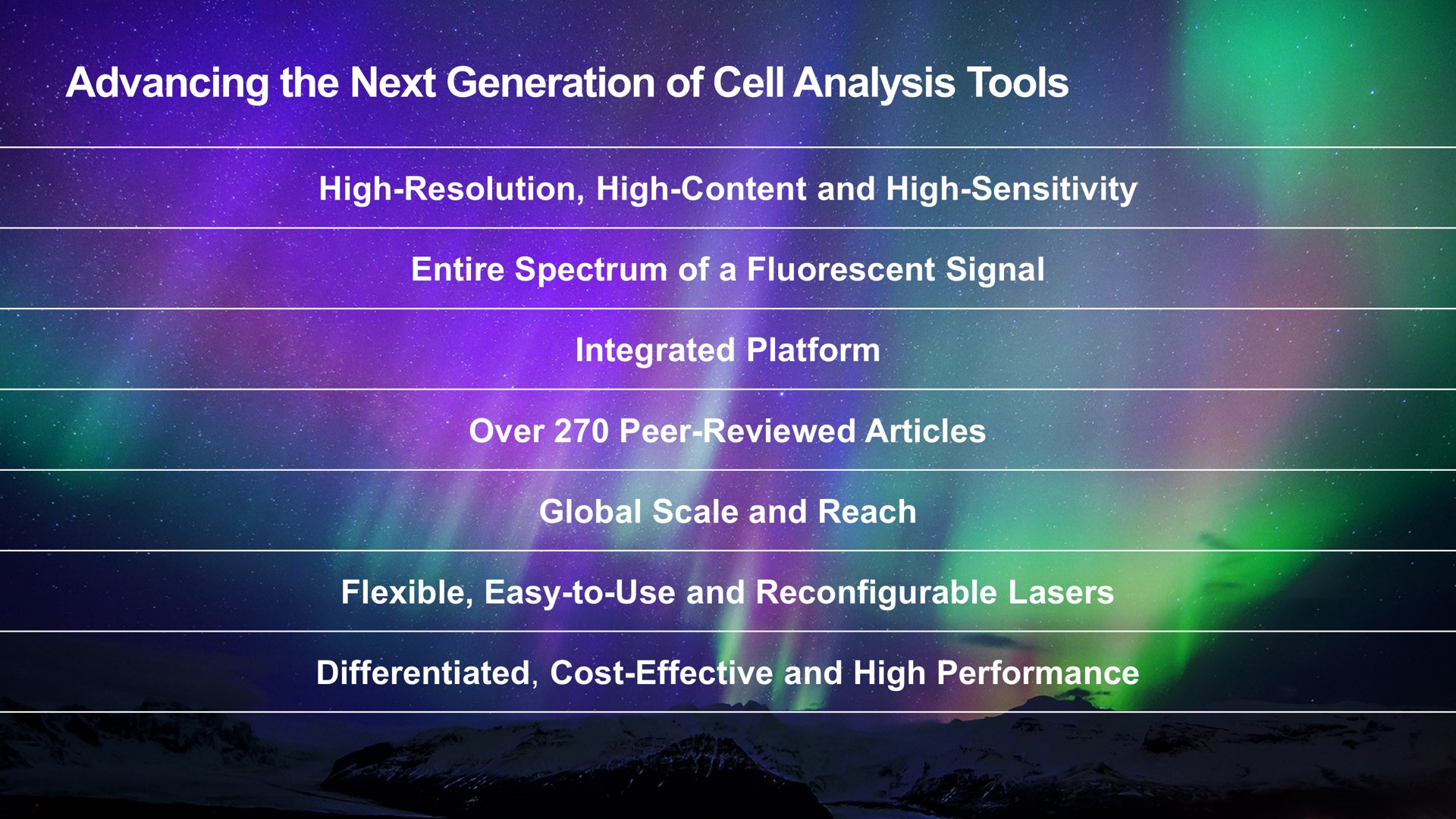 advancing the next generation of cell analysis tools beet show at high | Cytek