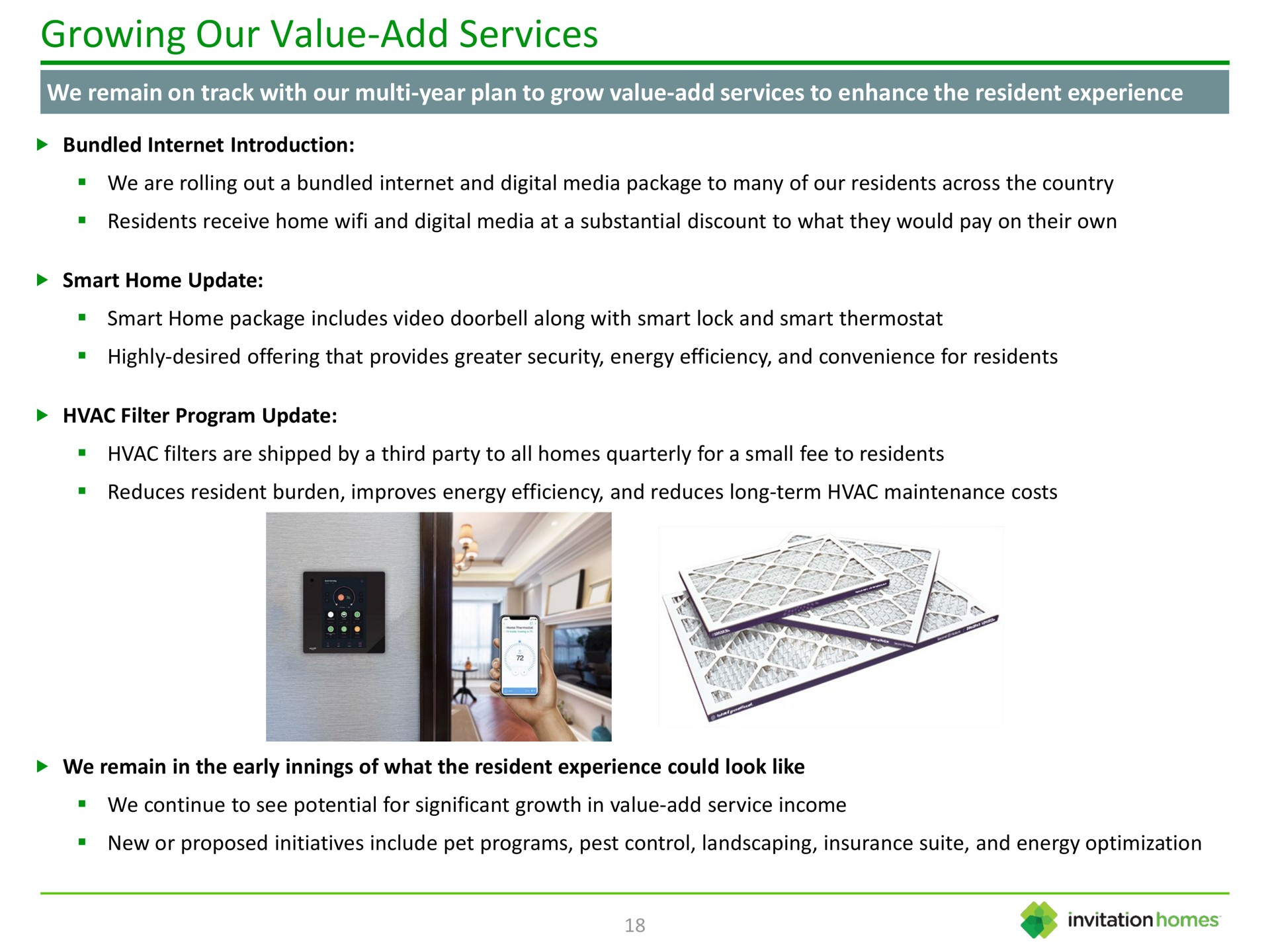 growing our value add services | Invitation Homes