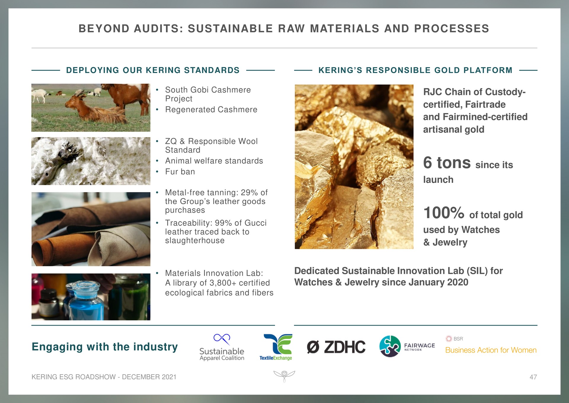 beyond audits sustainable raw materials and processes engaging with the industry | Kering