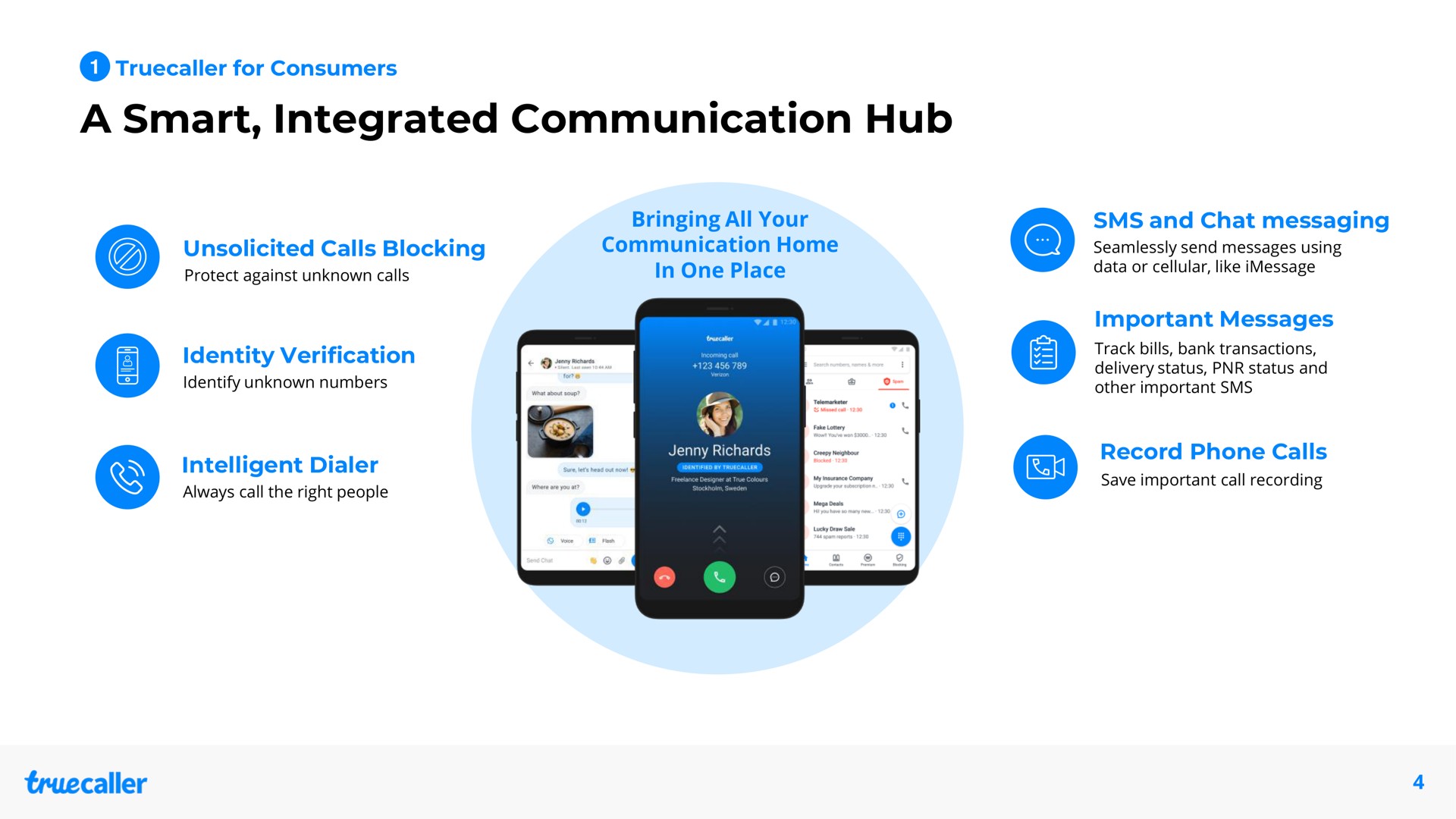 a smart integrated communication hub | Truecaller