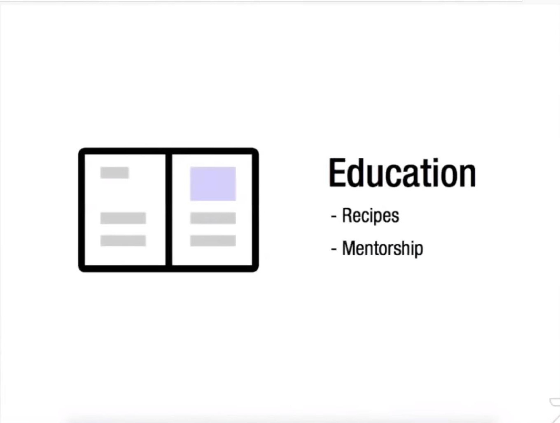 education recipes mentorship | Figma