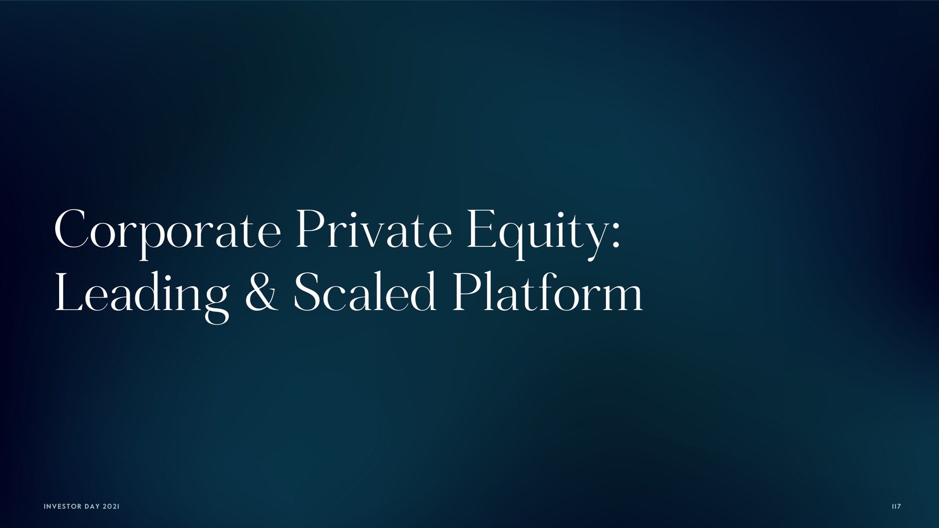 corporate private equity leading scaled platform | Carlyle