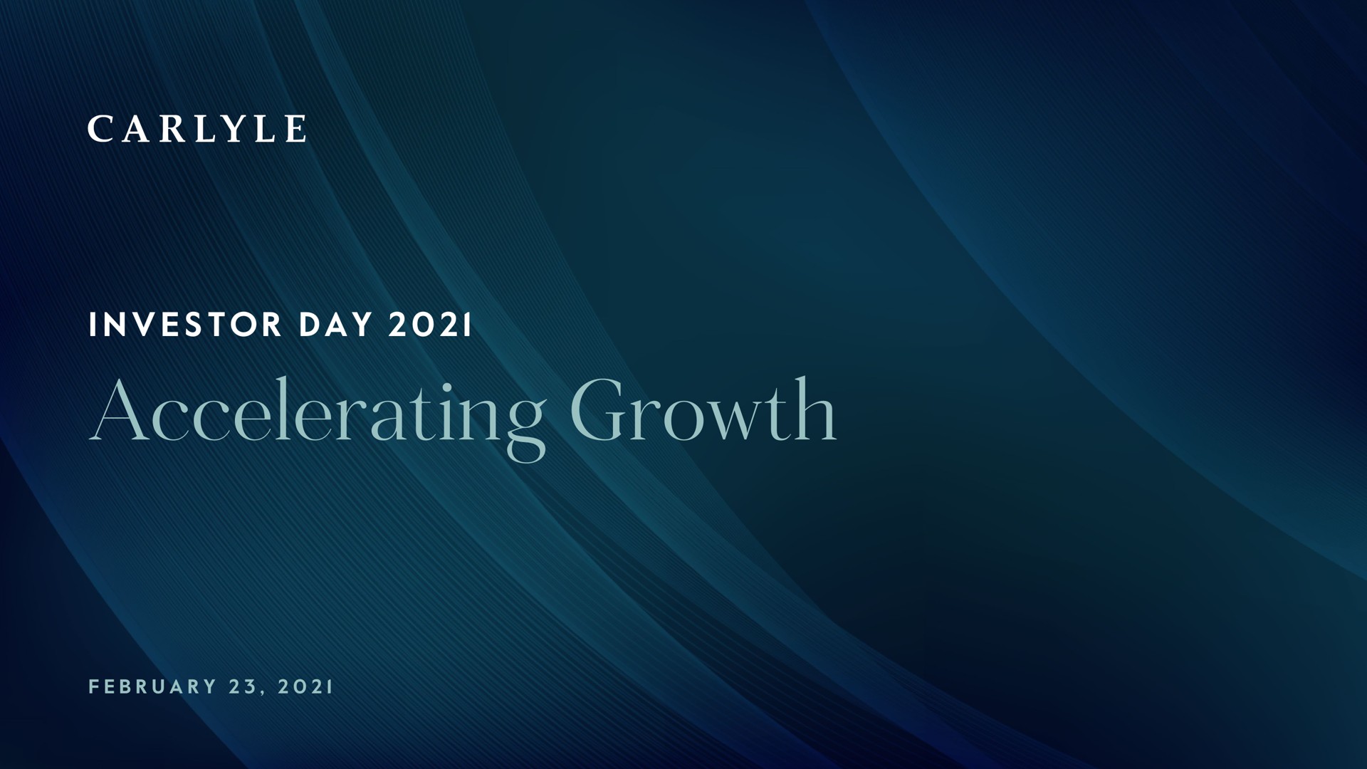 accelerating growth | Carlyle