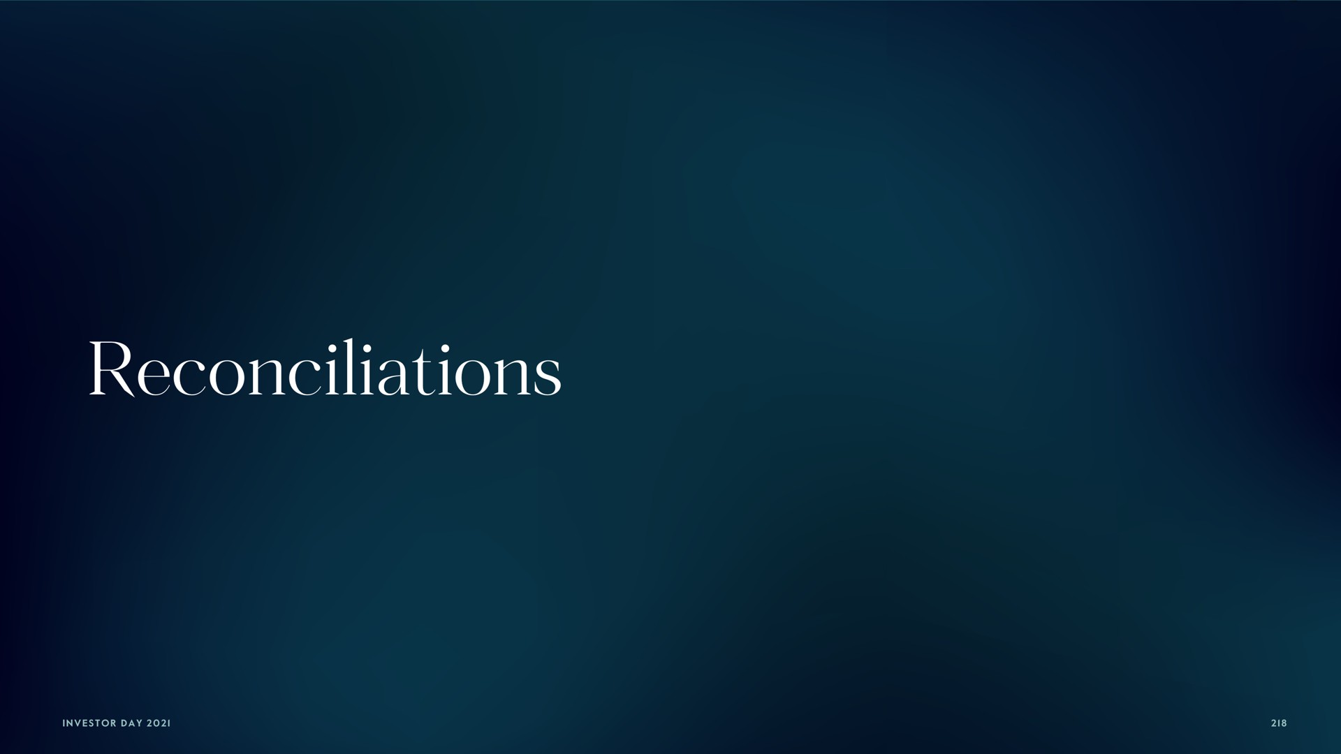 reconciliations | Carlyle