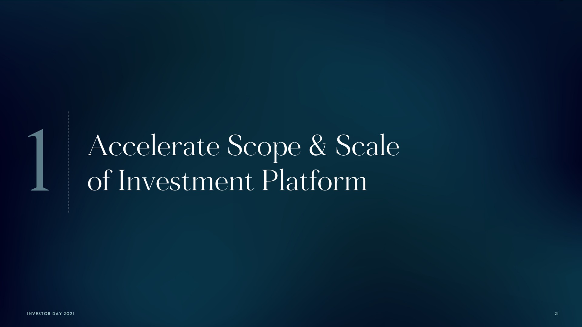 accelerate scope scale of investment platform | Carlyle