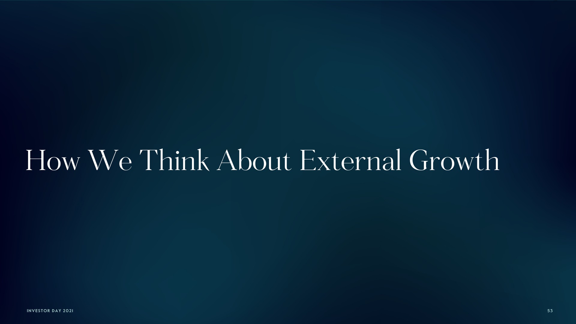 how we think about external growth | Carlyle