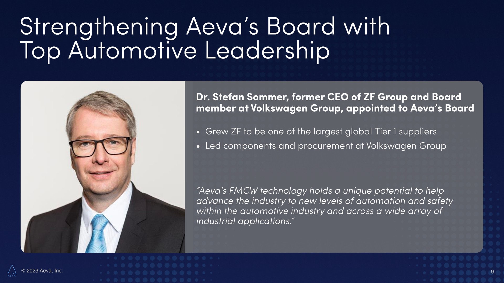 strengthening board with top automotive leadership | Aeva