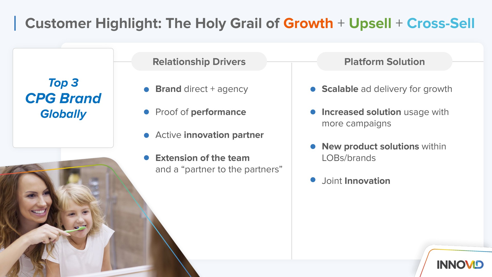 customer highlight the holy grail of growth cross sell brand | Innovid