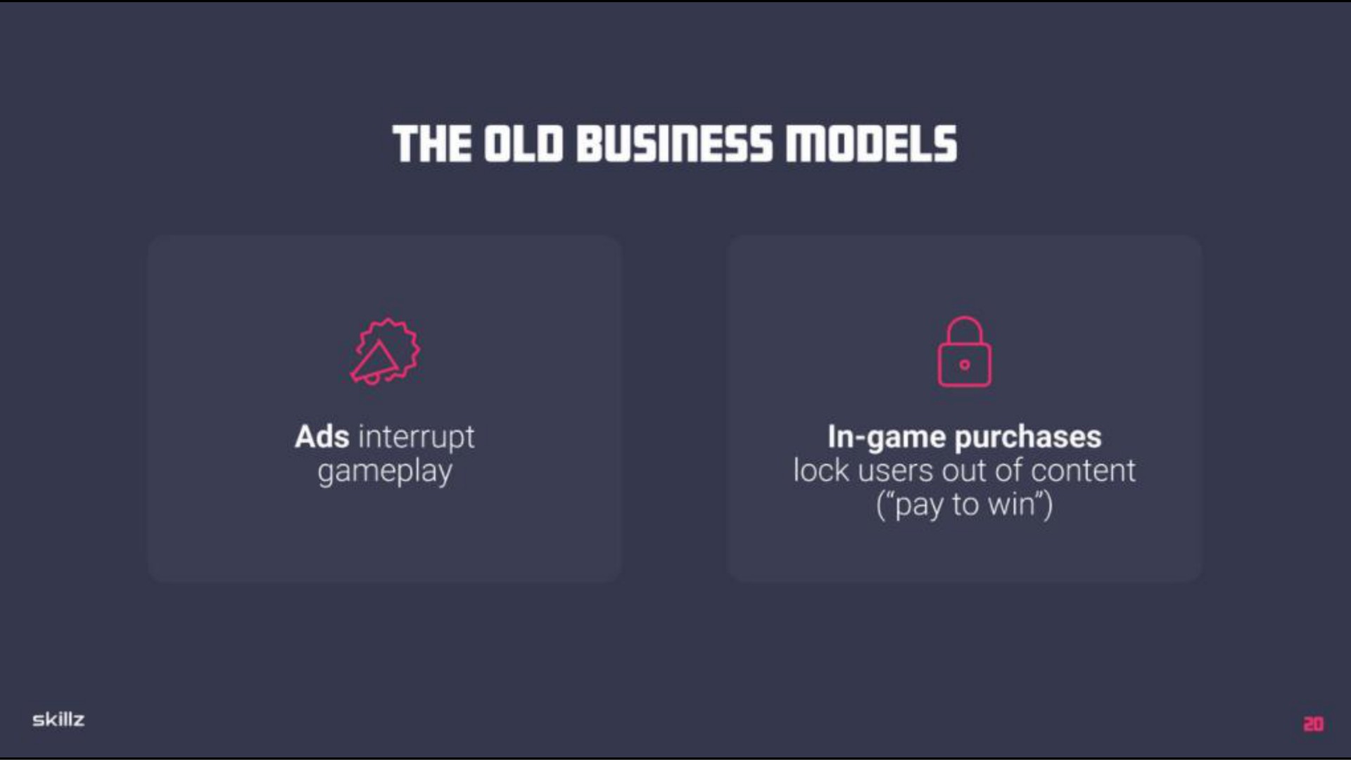 the old business models in game purchases lock users out of content | Skillz