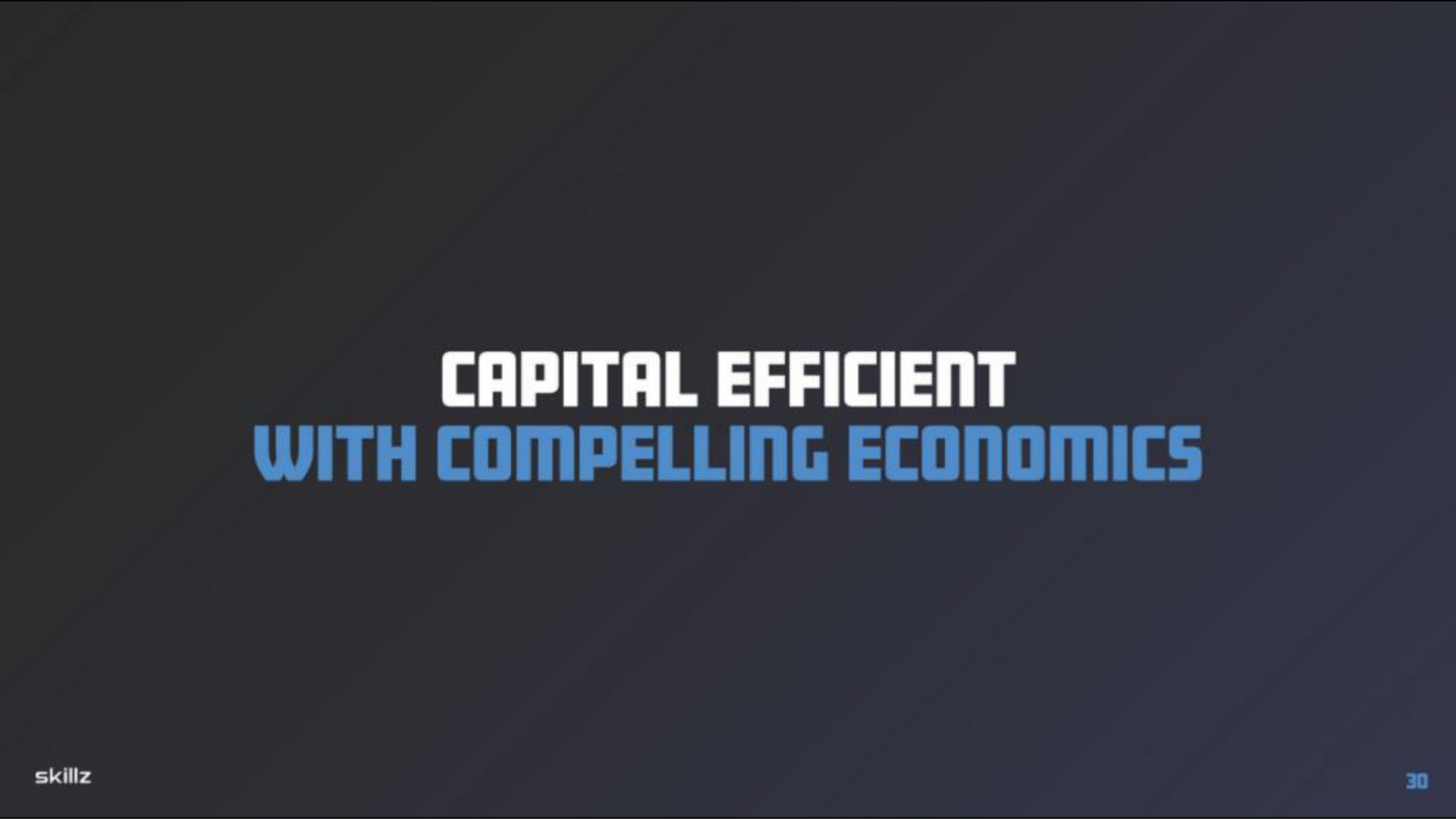 capital efficient ree | Skillz