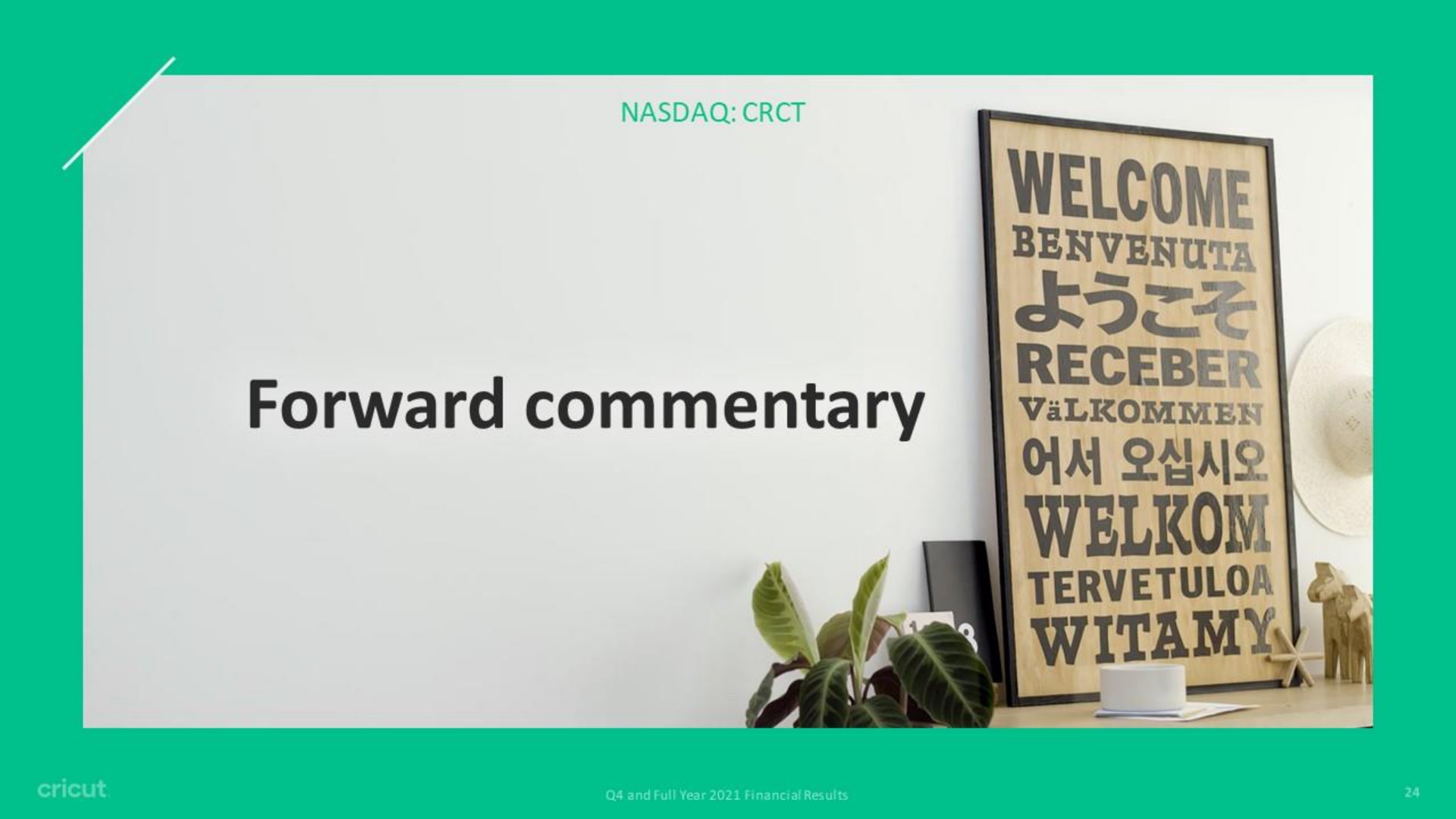 forward commentary welcome fed | Circut