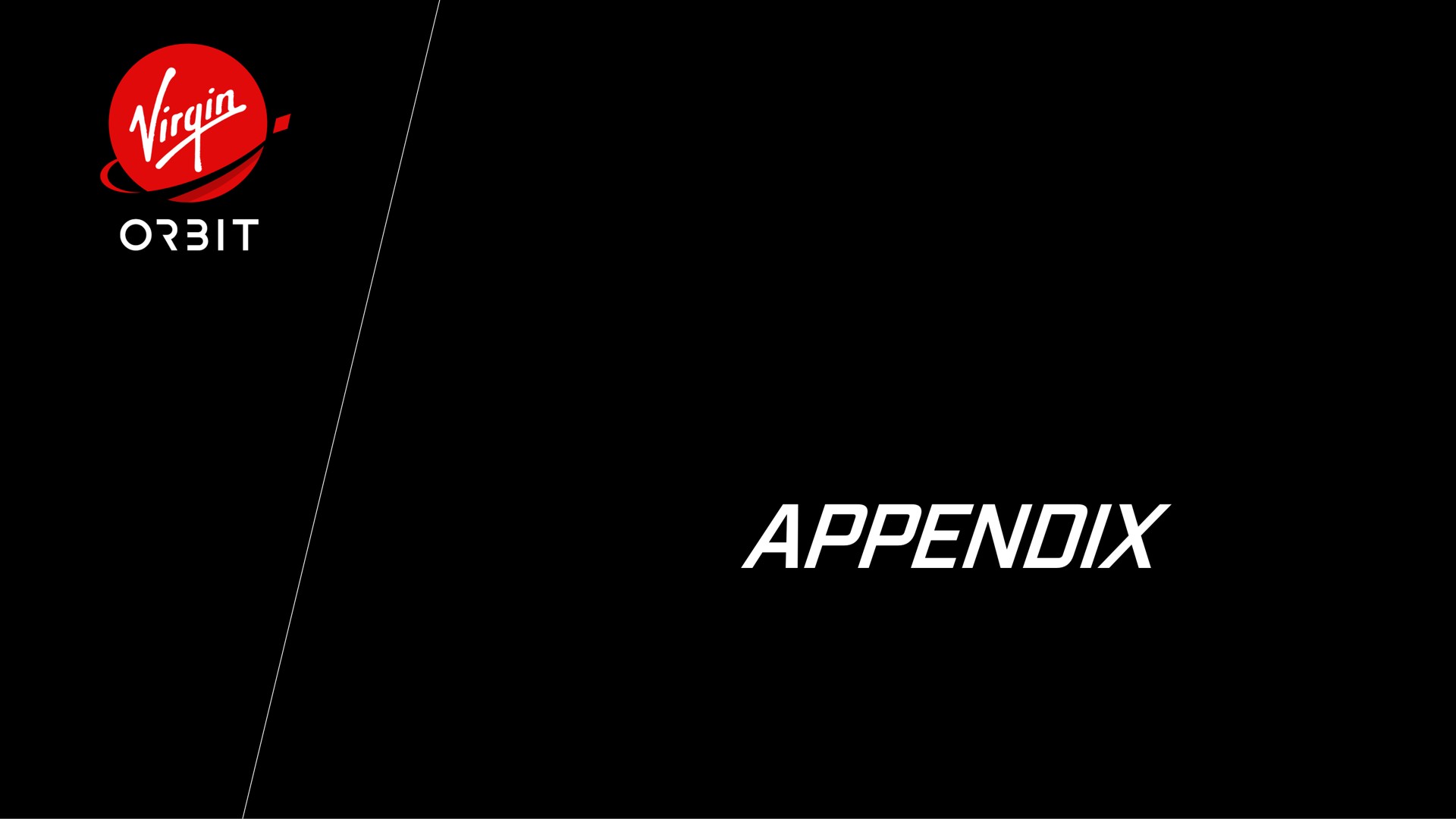 appendix | Virgin Orbit