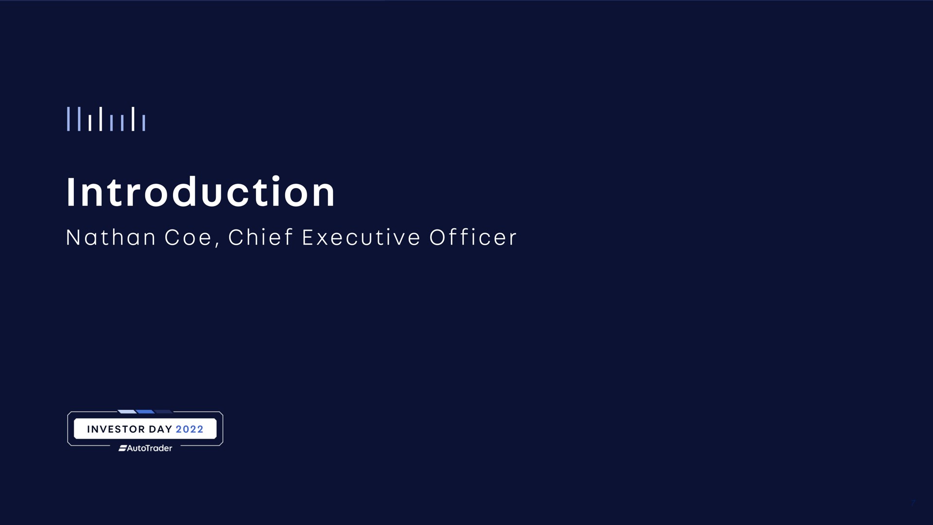 subsection title introduction coe chief executive officer | Auto Trader Group
