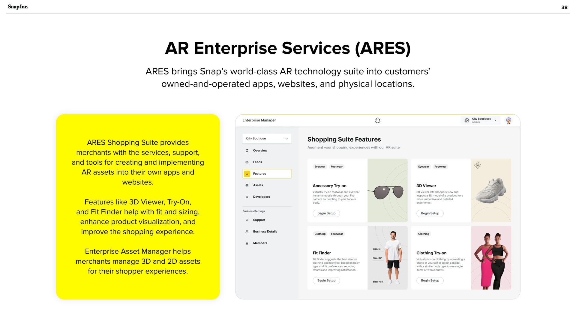 enterprise services ares | Snap Inc